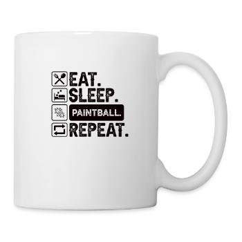Paintball Geschenk Paintballer Paintballspieler - Tasse - Weiß - Rechts