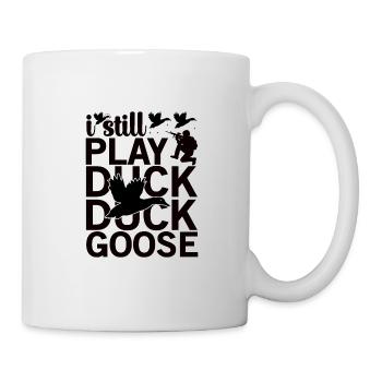 Jagd Jäger Wild Wald Jagen Gans Natur Geschenk - Tasse - Weiß - Rechts