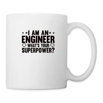 Ingenieur Gehirn Maschinenbau Elektrotechnik Mathe - Tasse - Weiß - Rechts