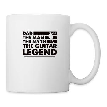 Vater Gitarrist Musiker Musik Papa - Tasse - Weiß - Rechts