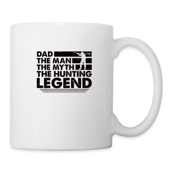 Hunter Papa Son Père Chasse Chasse - Mug blanc - blanc - Droite