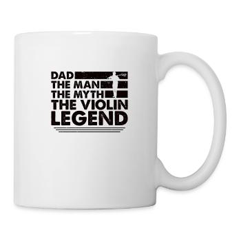 Violine Vater Violinenspieler Streicher Papa - Tasse - Weiß - Rechts