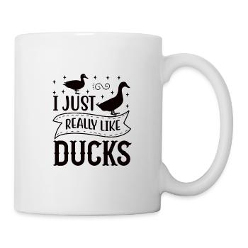 Duck family Rubber ducks Bathing duck Duck - Mug - white - Right
