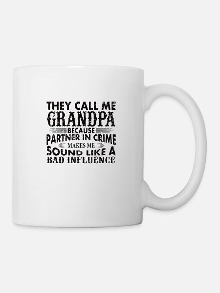 Opa der schlechte Einfluss - Tasse - Weiß