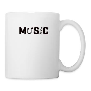 Musicien vinyle Musique rétro Vinyle Vintage Musique Making - Mug blanc - blanc - Droite