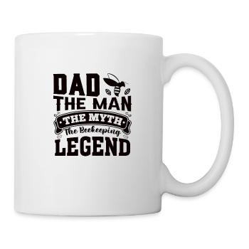 Beekeepers Papa Funny Daddy Proverbs Father's Day - Mug - white - Right