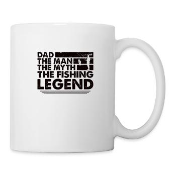 Father Fishing Father's Day Angler Fishing Daddy Fish - Mug - white - Right