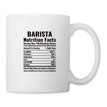 Fier Barista Profession Café Restauration Espresso - Mug blanc - blanc - Droite