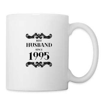Meilleur mari depuis 1995 anniversaire de mariage - Mug blanc - blanc - Droite