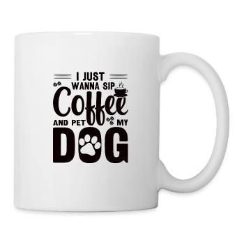 Coffee Dog Machine Puppy Cup Beans - Mug blanc - blanc - Droite