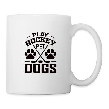 Club de hockey sur glace Sport d’équipe Cadeau Chiens - Mug blanc - blanc - Droite