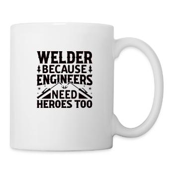 Welder Profession Heat Steel Gas TIG MAG Welding - Mug - white - Right
