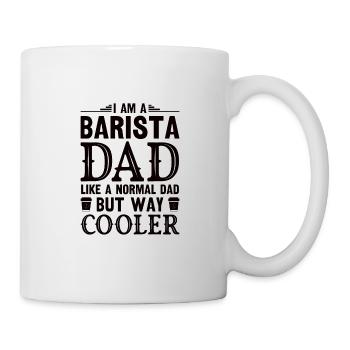 Barkeeper Barmann Barista Geschenk Vater Papa Dad - Tasse - Weiß - Rechts