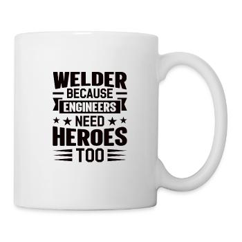 Welder Profession Heat Steel Gas TIG MAG Welding - Mug - white - Right