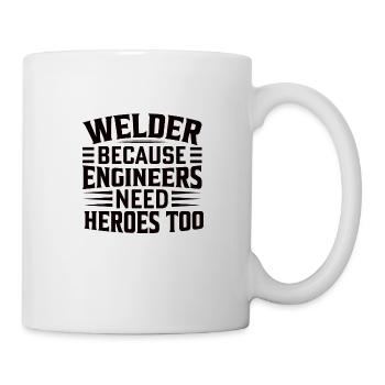 Welder Profession Heat Steel Gas TIG MAG Welding - Mug - white - Right