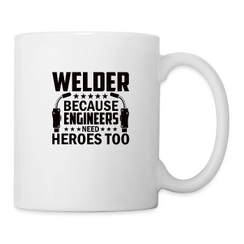 Welder Profession Heat Steel Gas TIG MAG Welding - Mug - white - Right
