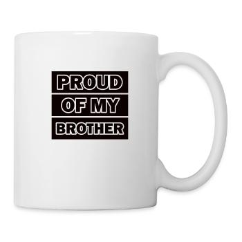 Fier de mon frère, de mes frères et sœurs - Mug blanc - blanc - Droite