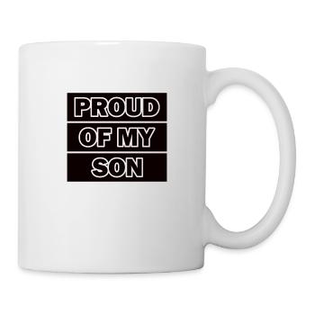 Ich bin stolz auf meinen Sohn - Tasse - Weiß - Rechts