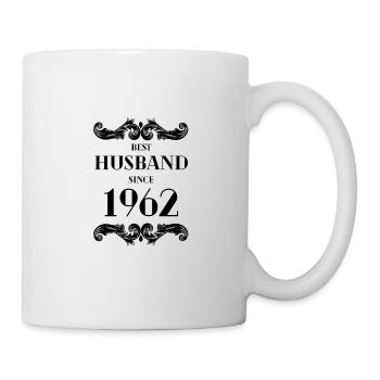 Bester Ehemann seit 1962 Hochzeitstag - Tasse - Weiß - Rechts
