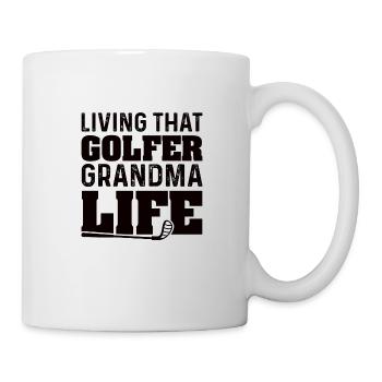 La grand-mère de la grand-mère de golf - Mug blanc - blanc - Droite