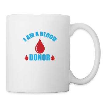 Blood donation Blood donations Blood donors - Mug - white - Right