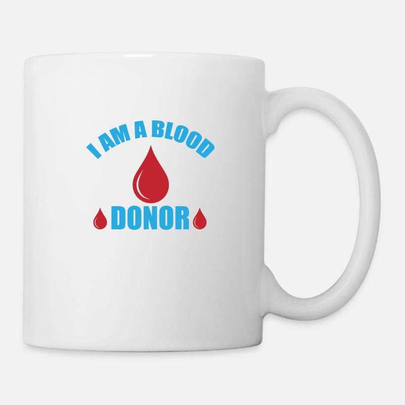 Don de sang Dons de sang Donneurs de sang - Mug blanc - blanc
