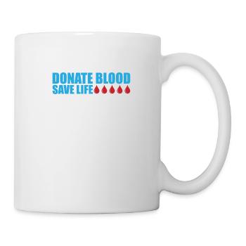 Blood donation Blood donations Blood donors - Mug - white - Right