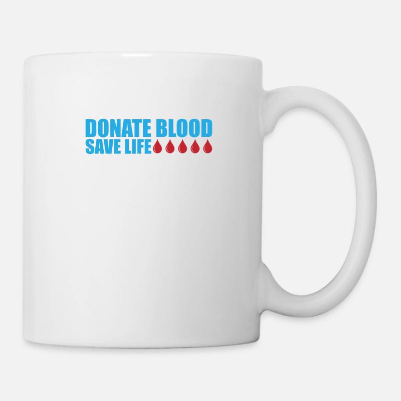 Blutspende Blutspenden Blutspender - Tasse - Weiß