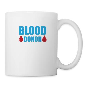 Blood donation Blood donations Blood donors - Mug - white - Right