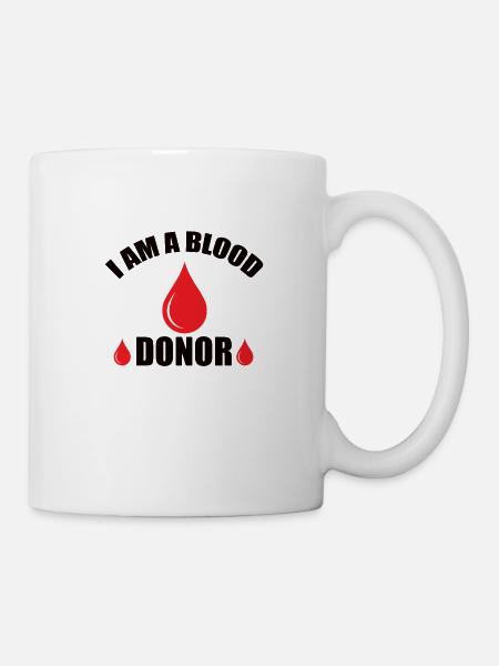 Blutspende Blutspenden Blutspender - Tasse - Weiß