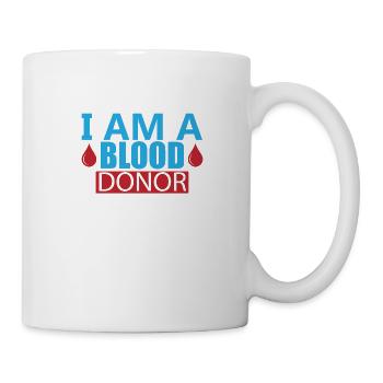 Blood donation Blood donations Blood donors - Mug - white - Right