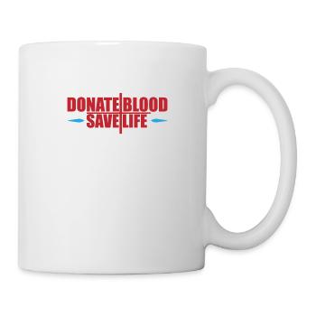 Blood donation Blood donations Blood donors - Mug - white - Right