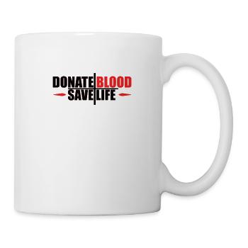 Blood donation Blood donations Blood donors - Mug - white - Right