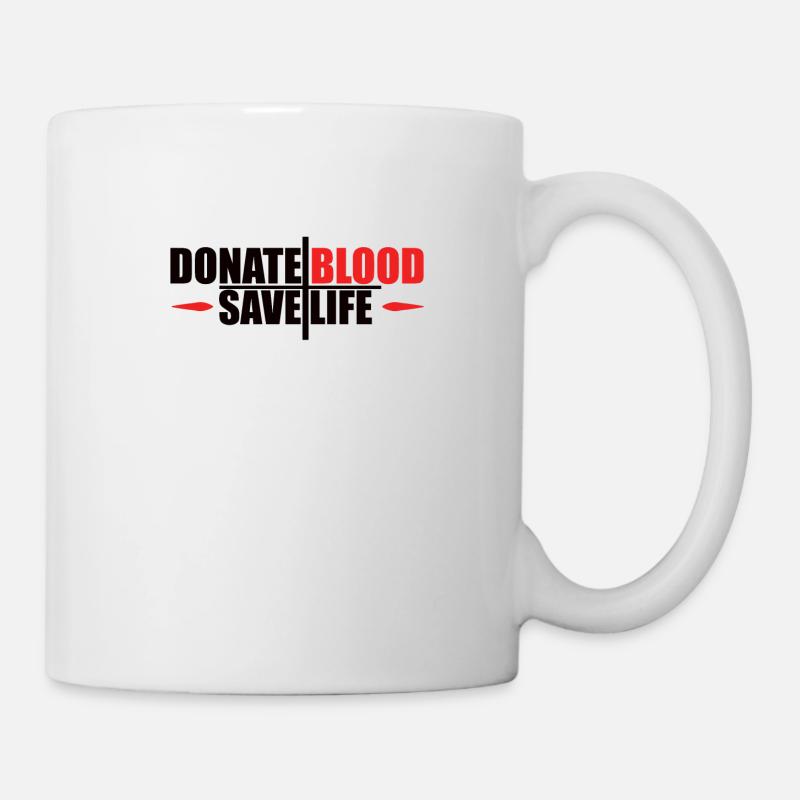 Blutspende Blutspenden Blutspender - Tasse - Weiß