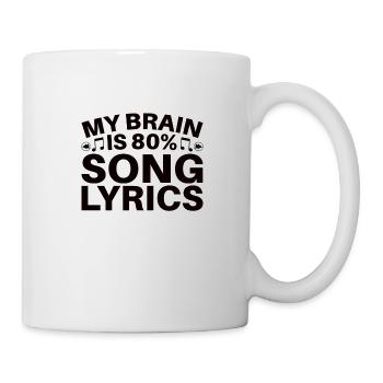 Musicien vinyle Musique rétro Vinyle Vintage Musique Making - Mug blanc - blanc - Droite
