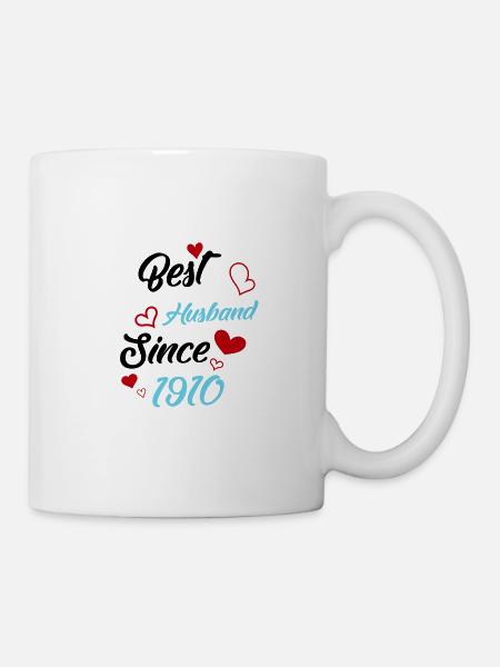 Bester Ehemann seit 1910 Hochzeit - Tasse - Weiß