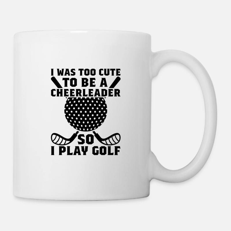 Golf Golfer Geschenk Hobby Verein Spruch - Tasse - Weiß