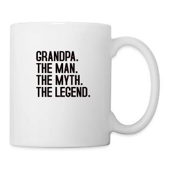 Opa Enkel Beste Freunde Großvater Enkelin Geschenk - Tasse - Weiß - Rechts