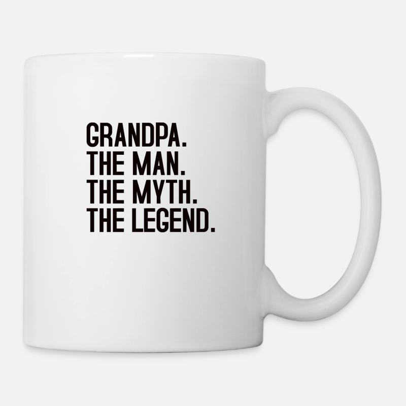 Opa Enkel Beste Freunde Großvater Enkelin Geschenk - Tasse - Weiß