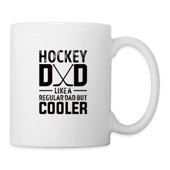 Eishockey Papa Eishockeyspieler Vater Geschenk - Tasse - Weiß - Rechts