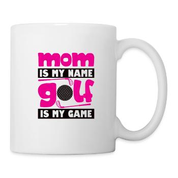 Golfspieler Golfer Golfschläger Golfen Golf Mutter - Tasse - Weiß - Rechts