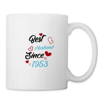 Bester Ehemann seit 1953 Hochzeit - Tasse - Weiß - Rechts