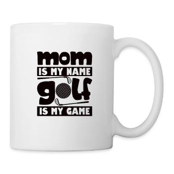 Golfspieler Golfer Golfschläger Golfen Golf Mutter - Tasse - Weiß - Rechts