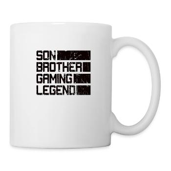 Son frère Gamer Légende Jeu Jeu vidéo Gamer - Mug blanc - blanc - Droite
