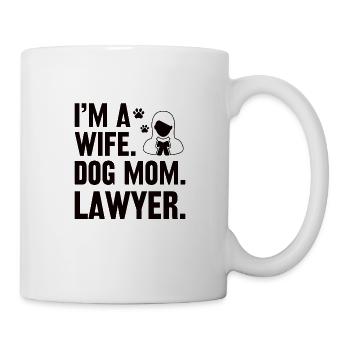 Ehefrau Hundebesitzerin Anwältin Juristin - Tasse - Weiß - Rechts