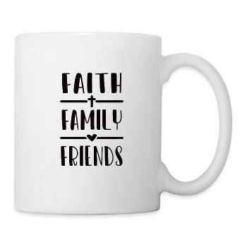 Christianisme Jésus Religion Foi Famille croisée - Mug blanc - blanc - Droite