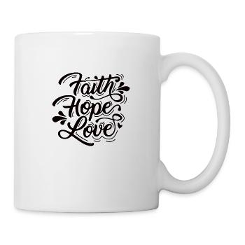 Christentum Jesus Religion Glaube Kreuz Gebet - Tasse - Weiß - Rechts