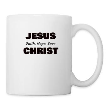 Christentum Jesus Religion Glaube Kreuz Gebet - Tasse - Weiß - Rechts
