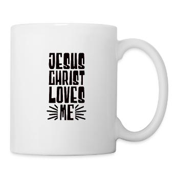 Christentum Jesus Religion Glaube Kreuz Gebet - Tasse - Weiß - Rechts