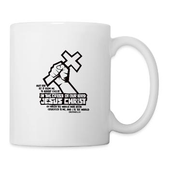 Christentum Jesus Religion Glaube Kreuz Gebet - Tasse - Weiß - Rechts